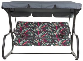 Sötétszürke fém kerti hintaágy Rimini – Dajar