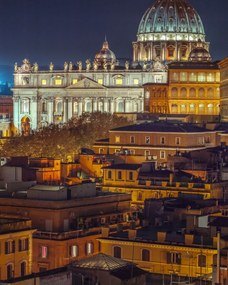 Poszter 40x50cm Vatikán Szent Péter-bazilikával, Assaf Frank