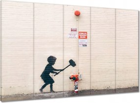 Festmények 100x70 Banksy Hydrant Graffiti