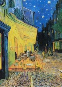 Van Gogh Kávézó terasz éjszaka Poszter B2 50x70cm kép művészet #489