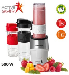 Concept SM3380 Smoothie maker  Active Smoothie,  500 W fehér 2 x 570 ml + 400 ml