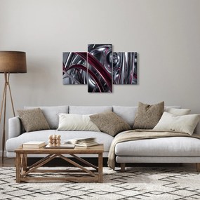 Szürke absztrakció kép (90x60 cm)