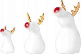 3 db-os porcelán rénszarvas figura szett Ćmielów
