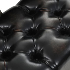 Műbőr tárolópad háttámlával 120 x 52 x 75 cm