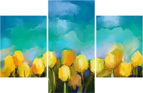Sárga tulipán képe (90x60 cm)