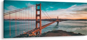 Kép - Golden Gate, San Francisco (120x50 cm)