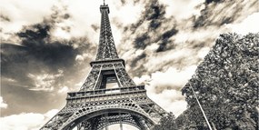 Fotó üvegkép Eiffel-torony Párizs 140x70