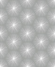 Vinil Tapéta Fényes Ezüst Art Deco Minta