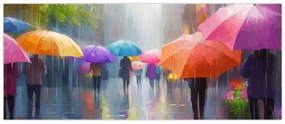 Kép - Esős nap (120x50 cm)