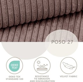 Lila ágyneműtartós boxspring ágy 180x200 cm Tasca – Maison de Rêve