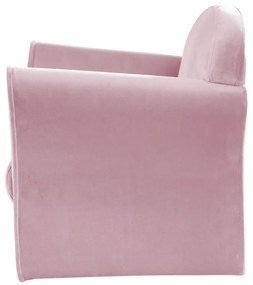 Világos rózsaszín bársony gyerek fotel Lil Sofa – Roba