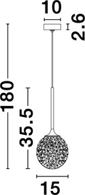 NOVALUCE 9160211 MIRANO Modern Függesztett Lámpa G9 IP20