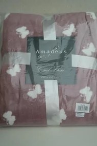Amadeus pillangós takaró mályvaszínű, 130x170cm