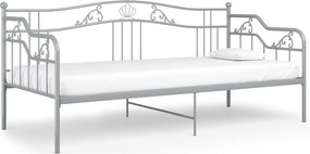 vidaXL szürke fém kanapéágy-keret 90 x 200 cm
