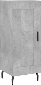vidaXL betonszürke szerelt fa tálalószekrény 34,5 x 34 x 90 cm