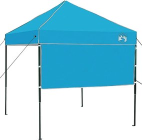 vidaXL Tetősátor Kék 194 x 194 x 251 cm szövet