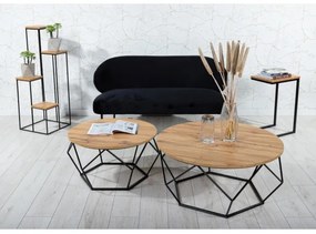 Virágállvány 110x40 cm fekete/barna