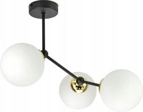 Függőlámpa Mennyezeti Csillár Fekete Arany Gömbök