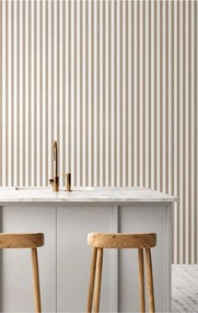 Parato Cristiana Masi Top Stripes Riga 1 barna-fehér csíkos vlies tapéta – 38437
