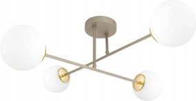 Mennyezeti Függő Lámpa Plafon Csillár Bézs Ekrü Kasmír Loft Edison