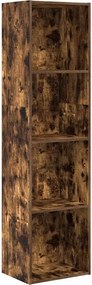vidaXL füstös tölgy színű szerelt fa könyvespolc 40 x 30 x 152 cm