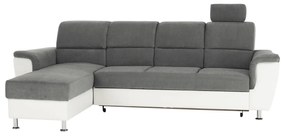 Sarokkanapé Stan kicsi (fehér + szürke) (B). 794266