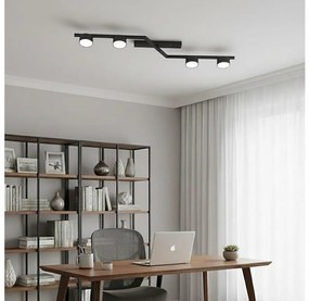 Mennyezeti lámpa SKAN 4xGX53/12W/230V fekete