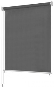 Antracit színű, kültéri sötétítő roló 140 x 230 cm