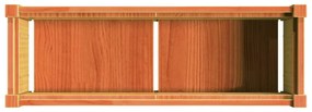 viaszbarna tömör fenyőfa kerti virágláda 90 x 31 x 31 cm