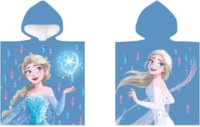 Disney Jégvarázs Snow strand törölköző poncsó 50x100 cm