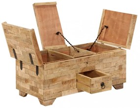 tömör mangófa dohányzóasztal 80 x 40 x 35 cm