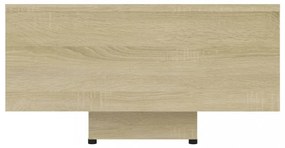 sonoma tölgy színű szerelt fa dohányzóasztal 80 x 55 x 31 cm