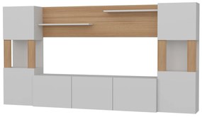 Nappali fal Loreena (fehér + teak)  . 1102294
