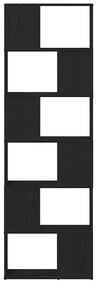 fekete tölgy könyvszekrény/térelválasztó 60 x 24 x 186 cm