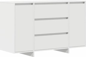 vidaXL Széf fiókkal Fehér 120 x 41 x 75 cm Faanyag