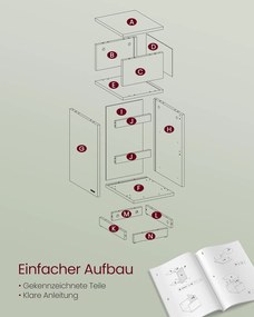 Keskeny éjjeliszekrények, 2 darabos szett,2 fiókkal balra vagy jobbra szerelhető, felhő fehér