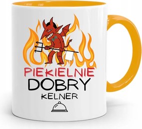 Pincérnek Sárga Pokolian Jó Pincér fényképes nyomattal