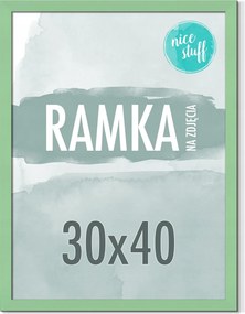 Képkeret 30x40 Képkeret 40x30 Mdf Menta Zöld