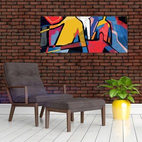 Kép - A férfiak absztrakciója (120x50 cm)