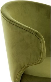 Zöld kárpitozott étkezőfotel szett 2 db-os Kosaka – Light &amp; Living