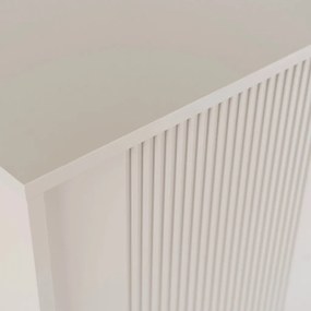 Kétajtós komód 104 cm kasmír színben bordázott fronttal – SOFT