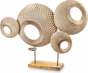 Nagy álló dekoráció arany fém gyertyatartó