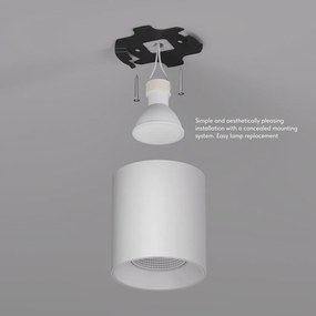 Rodvig series surface mounted ceiling downlight — DK/EU-3090-WH
