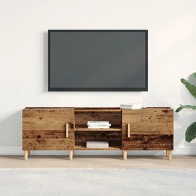 TV Szekrény Régi Fa 150x30x50 cm Műanyag Fa