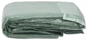 zöld melegház pótponyva (4,5 m²) 300 x 150 x 200 cm