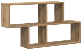 Fali Polc polcokkal kézműves tölgy 100 x 20 x 53 cm Faanyag