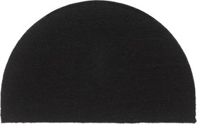 vidaXL ajtószőnyeg Fekete félkör 50x80 cm Tufting kókuszrostos szőnyeg