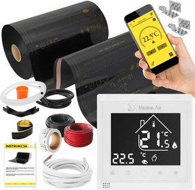 Infravörös Fűtőszőnyeg Szett 6m² 160W/m²