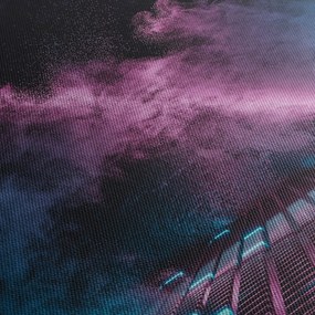 Kép - Rózsaszín-kék füst (120x50 cm)