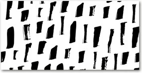 Üveg fotófestés Fekete-fehér foltok 140x70